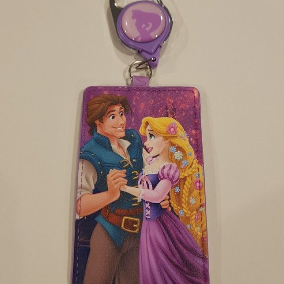 Loungefly Accessories - Loungefly Disney Tangled Rapunzel & Flynn Retractable Lanyard ID Holder …